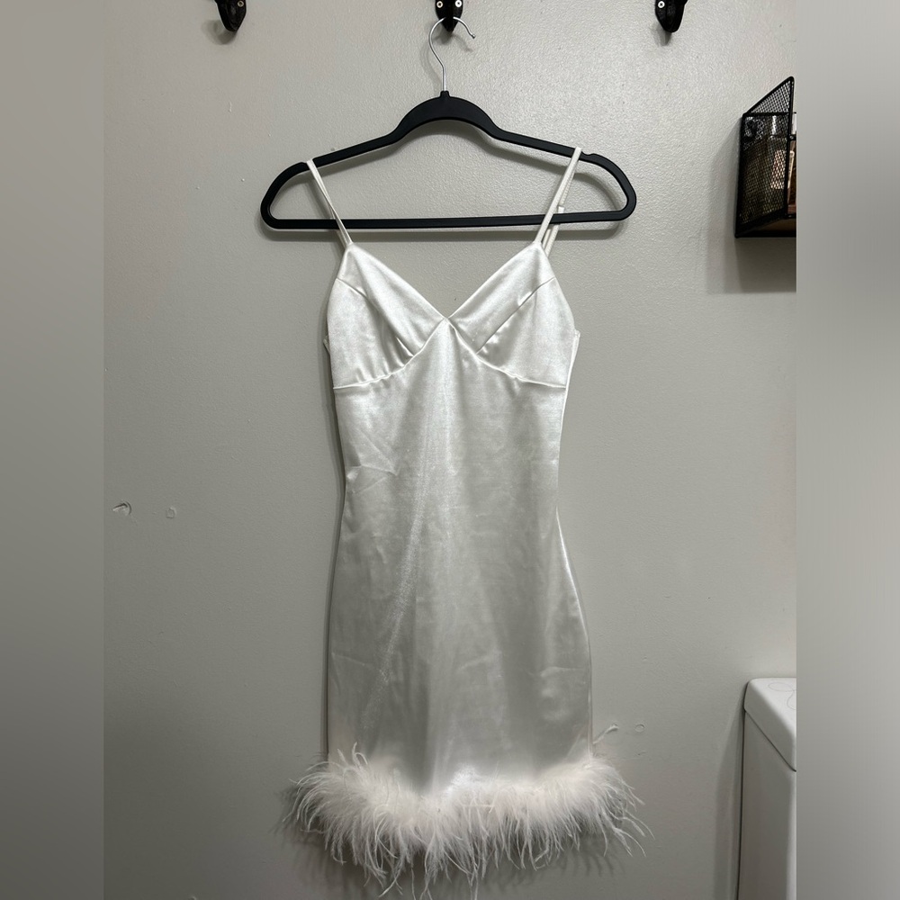SATIN WHITE DRESS
